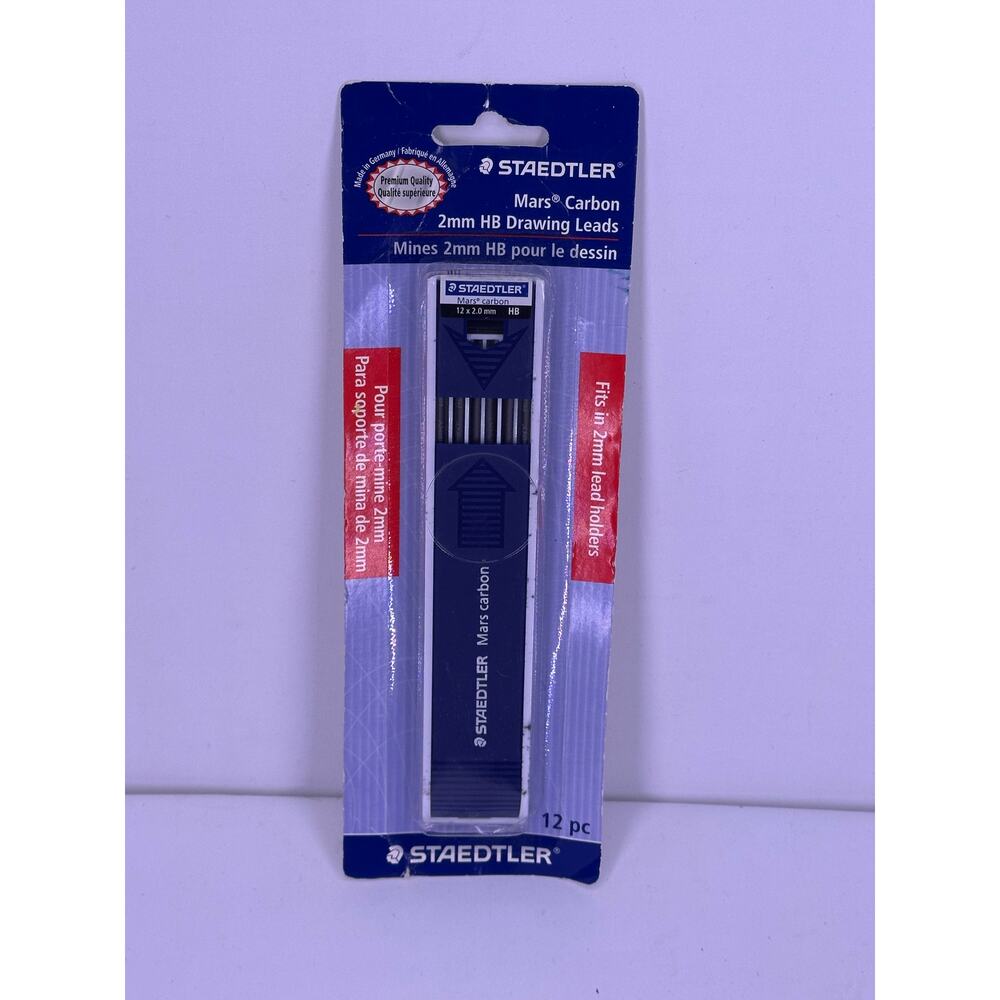 Staedtler Mars Carbon HB Drawing Leads 12x2.0- 12 Pack (NEW)